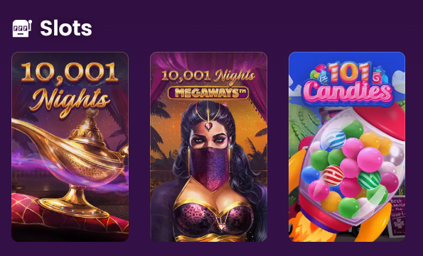 Featured 2Bet slots: 10,001 Nights, 10,001 Nights Megaways and 101 Candies